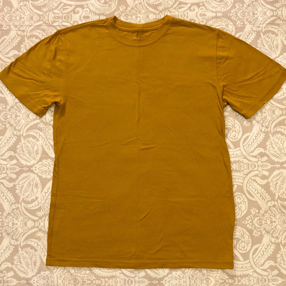 George Men’s Tan T-Shirt Size Small Casual Basic Soft Tee